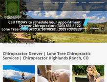 Tablet Screenshot of governorsparkchiropractic.com